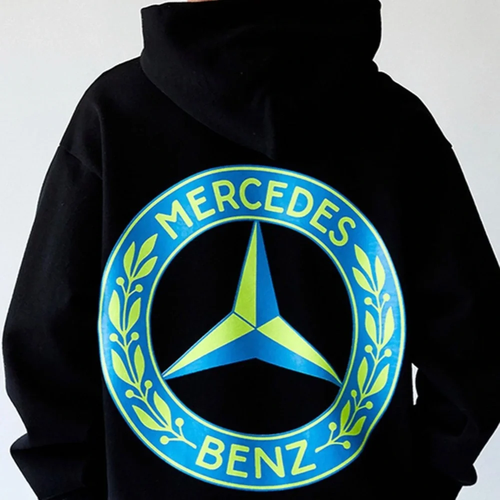 AWGE X Mercedes Benz - ASAP Mob A$AP Rocky Long Sleeve Black Pants Sweats Hoodie - Picture 4 of 8